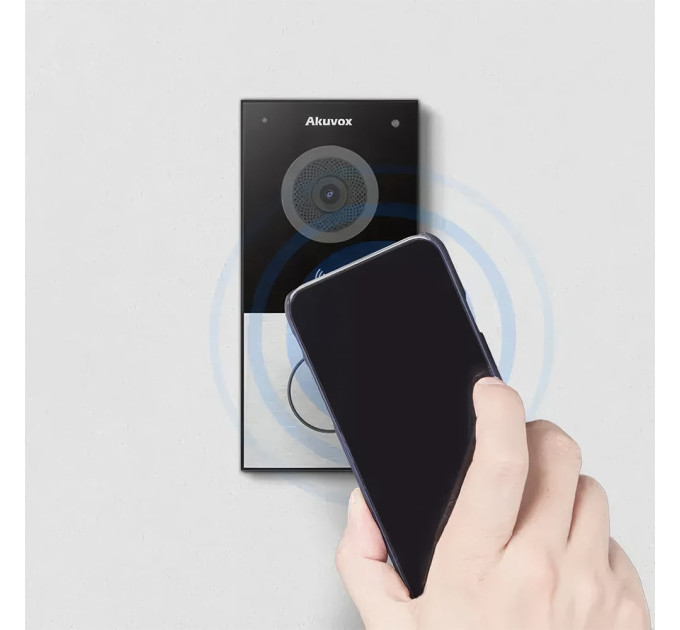 IP-видеопанель с Wi-Fi 2Mp Akuvox E12W SIP со считывателем Mifare/NFC/BLE