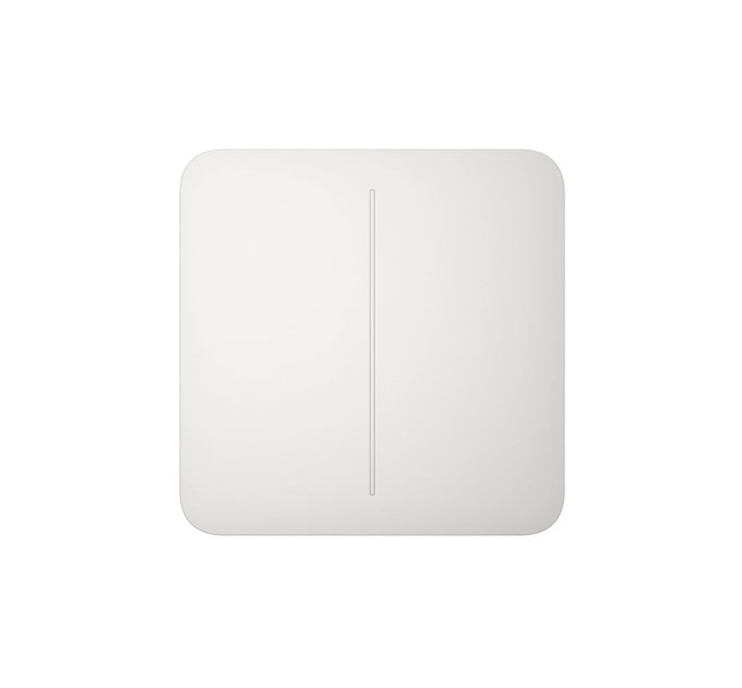 Умный двухклавишный выключатель Ajax LightSwitch 2-gang белый
