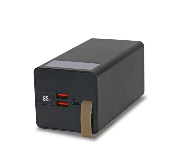 Повербанк 50000mAh Power Bank Kraft TPB-2350 Black 22.5W QC3.0 LED-фонарь