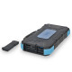 Повербанк с солнечной панелью 20000mAh Power Bank Kraft TPB-1820SLP Blue беспроводная зарядка 18W QC2.0 LED-фонарь