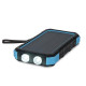 Повербанк с солнечной панелью 20000mAh Power Bank Kraft TPB-1820SLP Blue беспроводная зарядка 18W QC2.0 LED-фонарь