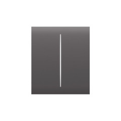 Кнопка Button (grey/сіра) для LightSwitch CenterButton (2-gang) Ajax