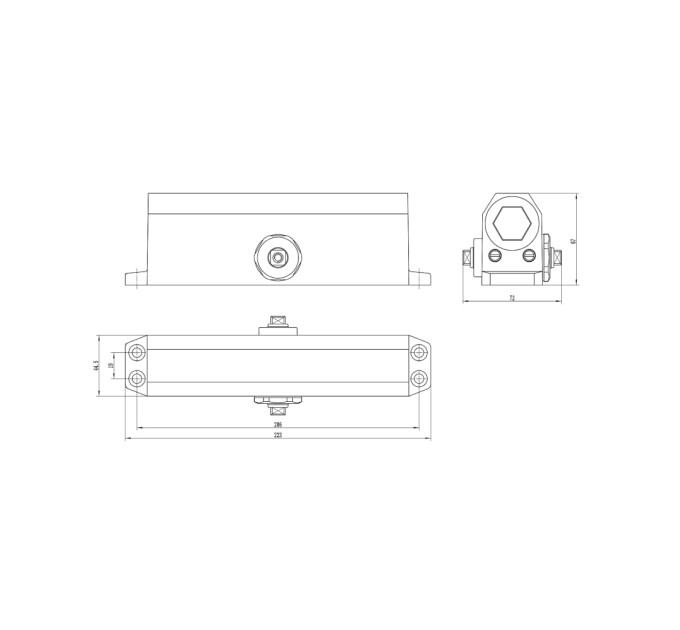 Дверний доводчик Dortec DT-64 White