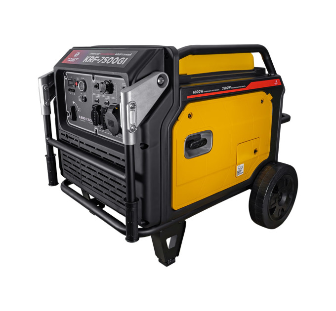 Генератор инверторный бензиновый 6.8 кВт Kraft KRF-7500GI Генератор инверторный бензиновый 6.8 кВт Kraft KRF-7500GI