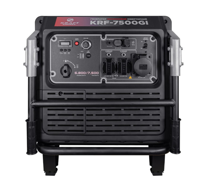 Генератор инверторный бензиновый 6.8 кВт Kraft KRF-7500GI