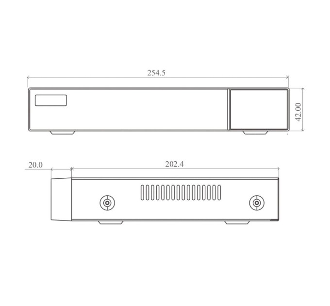 MHD-видеорегистратор 4-канальный 8Mp TVT TD-2104NS-HC-H