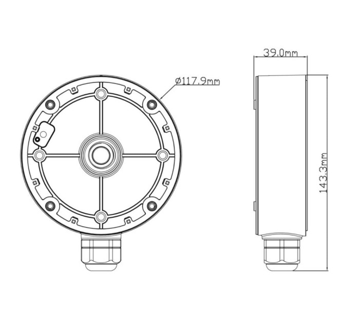 Коробка розподільна TVT TD-YXH0101B