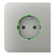 Фронтальна панель Ajax SideCover (smart) [type F] [55] ASP oyster/устрична для розумної розетки Outlet (type F)