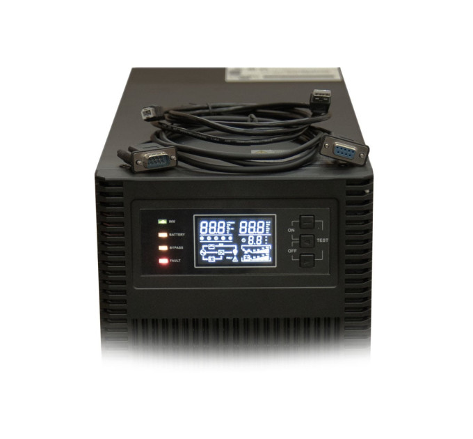 Источник бесперебойного питания Kraft KRF-T6000VA/6000W(LCD) Pro Online UPS со встроенными аккумуляторными батареями