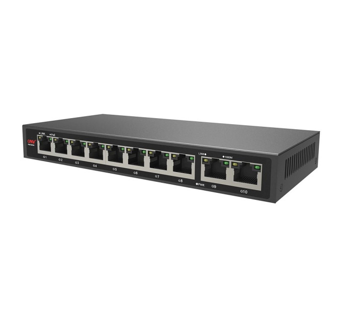 PoE-коммутатор 10-портовый гигабитный ONV-POE33108P PoE-коммутатор 10-портовый гигабитный ONV-POE33108P