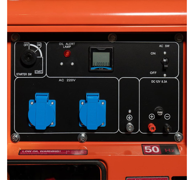Генератор дизельний однофазний 5 кВт Bison BS8500Q