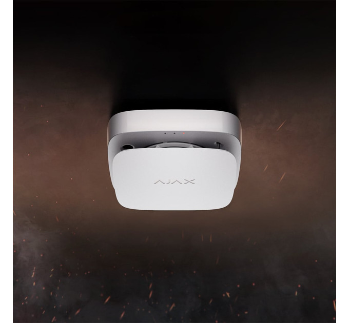 Датчик тепла Ajax FireProtect 2 SB (Heat) White з незмінними батареями