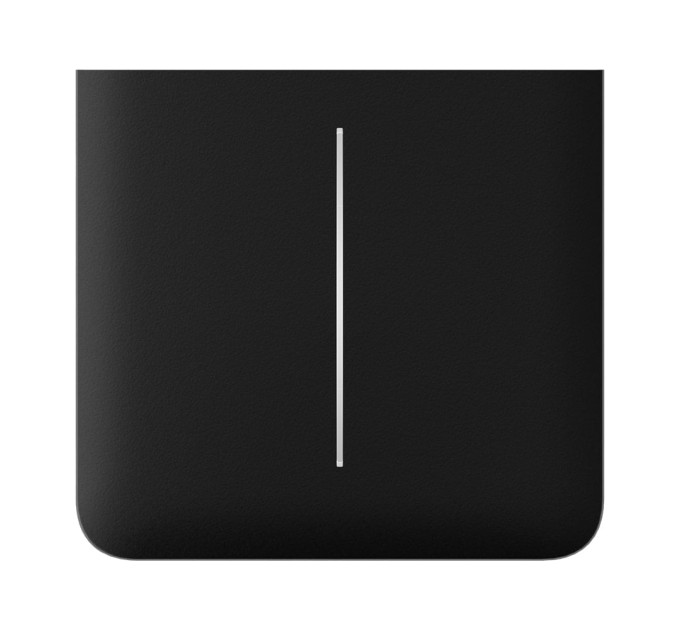 Кнопка Ajax SideButton (2-gang) vertical black/чорна для Ajax LightSwitch vertical