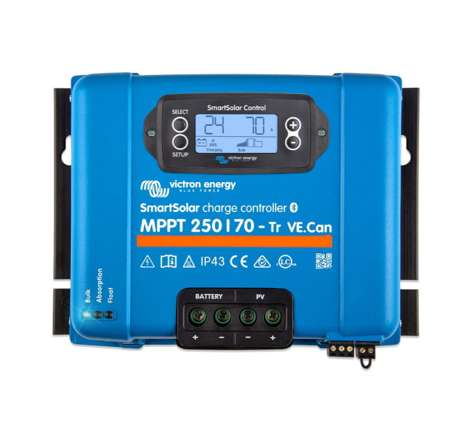 MPPT-контроллер заряда солнечных панелей Victron Energy SmartSolar MPPT 250/70-TR VE.Can