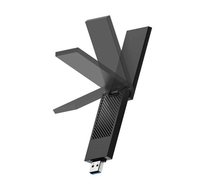Адаптер WiFi 6E Cudy WU5400 тридіапазонний з USB 3.0 AX5400