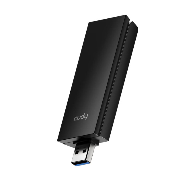 Адаптер WiFi 6E Cudy WU5400 тридіапазонний з USB 3.0 AX5400