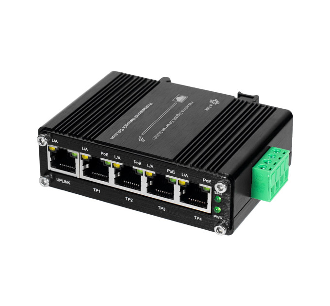 PoE-коммутатор 5-портовый E-LINK LNK-IMC005GP с 4 портами PoE