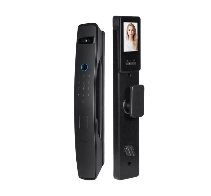 Замок биометрический автономный Trinix TRL-8803BTV Black L/R с Bluetooth и Wi-Fi, распознаванием лиц, ладоней, считывателем отпечатков пальцев и карт Mifare Замок биометрический автономный Trinix TRL-8803BTV Black L/R с Bluetooth и Wi-Fi, распознаванием лиц, ладоней, считывателем отпечатков пальцев и карт Mifare