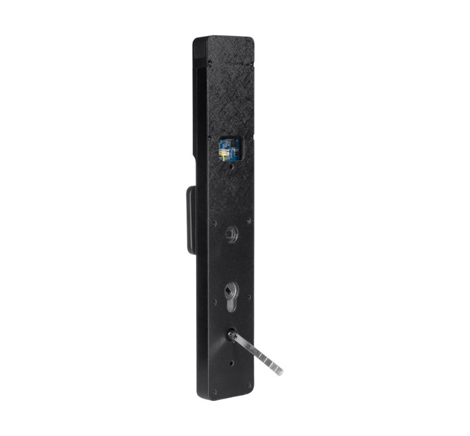 Замок биометрический автономный Trinix TRL-8803BTV Black L/R с Bluetooth и Wi-Fi, распознаванием лиц, ладоней, считывателем отпечатков пальцев и карт Mifare