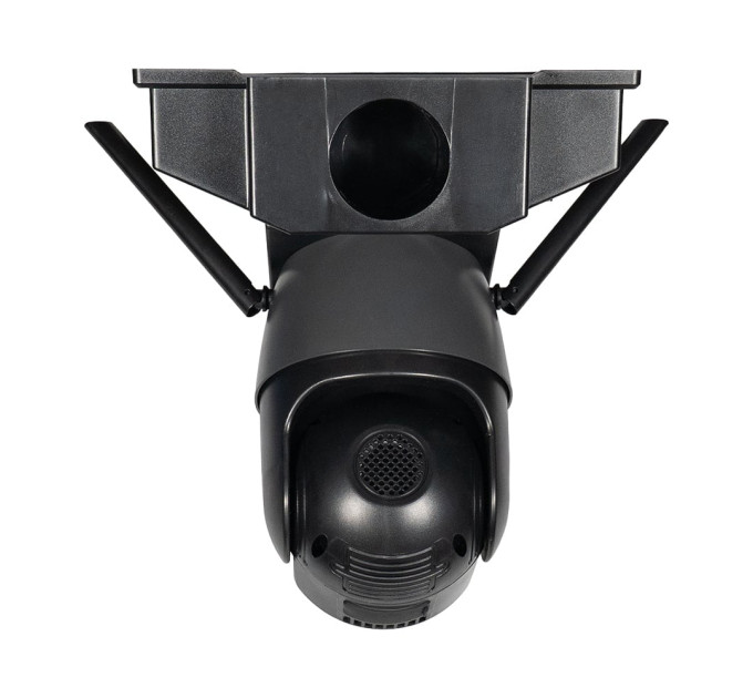 IP PTZ-відеокамера автономна з 4G, прожектором та сонячною панеллю 3Mp+3Mp+3Mp Light Vision VLC-1030IG10ZL/2C (Lamp+Solar) f=4mm, на акумуляторних батареях