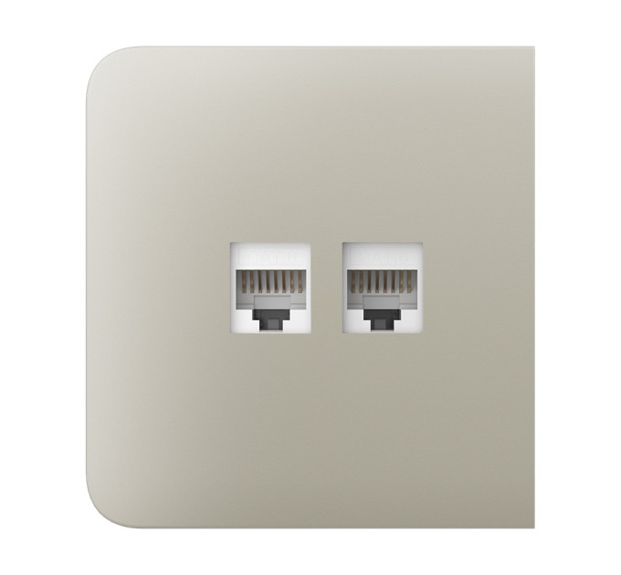 Фронтальная панель Ajax SideCover (LAN) ivory/слоновая кость для интернет-розетки Outlet (LAN)