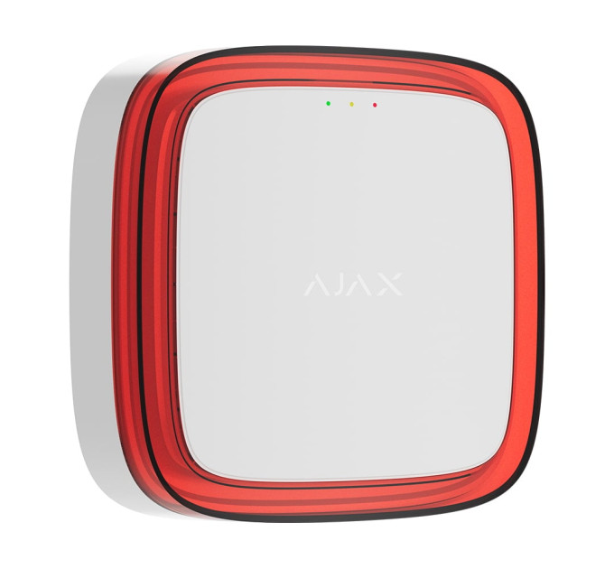Бездротовий адресний пожежний оповіщувач світловий Ajax EN54 FireProtect (VAD) Jeweller White