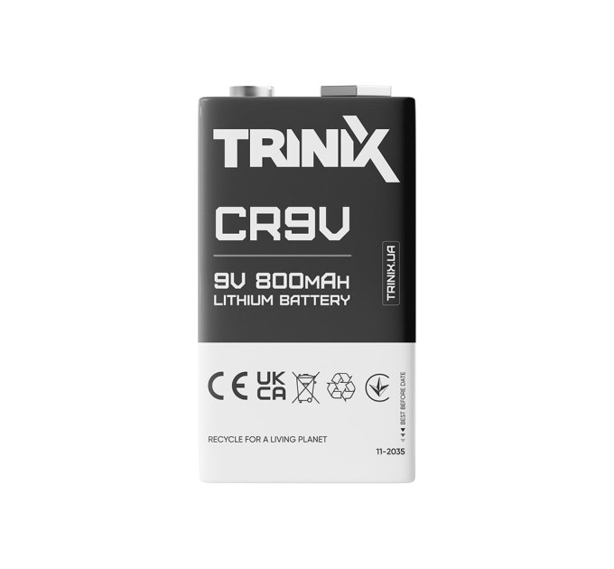 Батарея Trinix CR9V 9V LiMnO2 800mAh