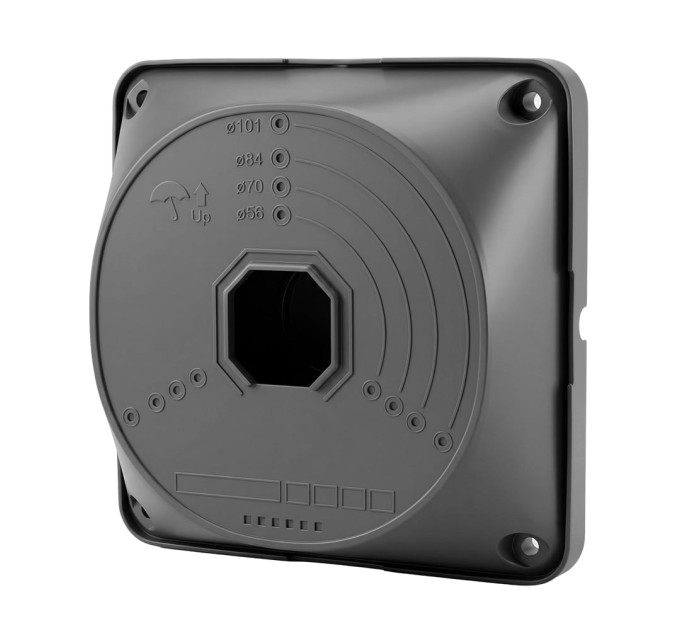 Монтажная коробка Light Vision VLC-08BX, пластик, 130*130*40 мм, графитовая