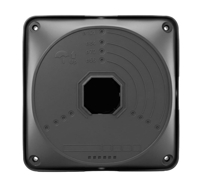 Монтажная коробка Light Vision VLC-08BX, пластик, 130*130*40 мм, графитовая