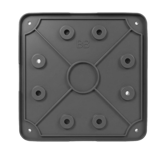 Монтажная коробка Light Vision VLC-08BX, пластик, 130*130*40 мм, графитовая