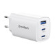 Мережевий зарядний пристрій Choetech PD9006 PD65W GAN USB-A+2xUSB-C White Мережевий зарядний пристрій Choetech PD9006 PD65W GAN USB-A+2xUSB-C White