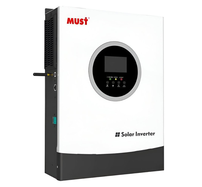 Автономный высокочастотный инвертор для солнечных панелей 4kW Must PV18-4024 PREM DC24V, MPPT (100А, 60-360 VDC) off-grid