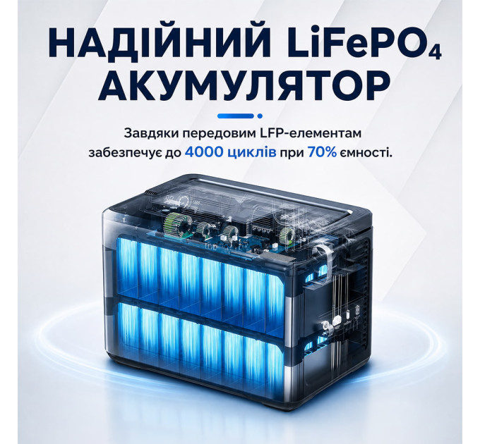Портативна зарядна станція OUKITEL P1000E PLUS 1800W 1024Wh
