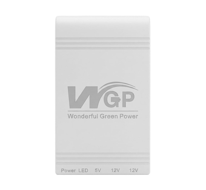 Источник бесперебойного питания с блоком питания Mini UPS WGP UPS103C Quick Charge 20000mAh 5V/12V/12V, Li-ion 4*5Ah, для роутера и оптического терминала