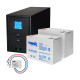 Комплект резервного питания: Kraft PSW2000VA/1600W(LCD)24V UPS + гелевая батарея 1905 Вт*ч