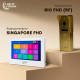 Комплект видеодомофона Light Vision: домофон 7" SINGAPORE (AI) FHD White и видеопанель RIO FHD Gold