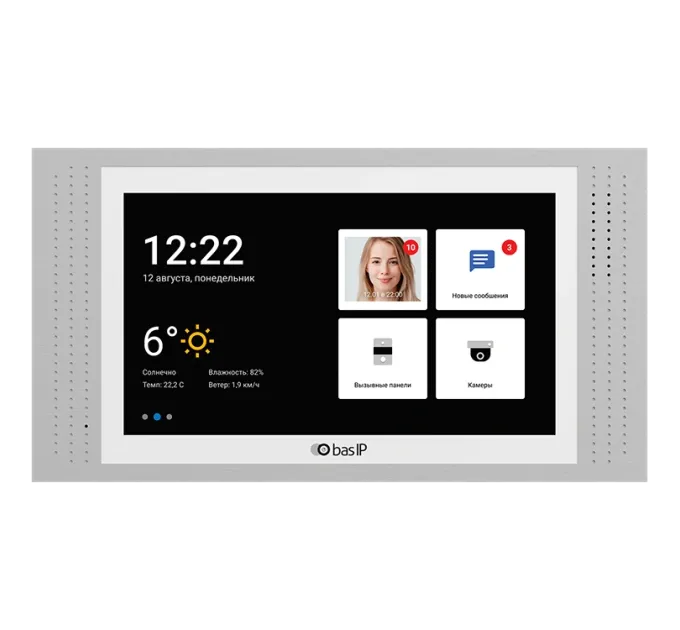 Bas-IP AT-07L white IP-відеодомофон 7"