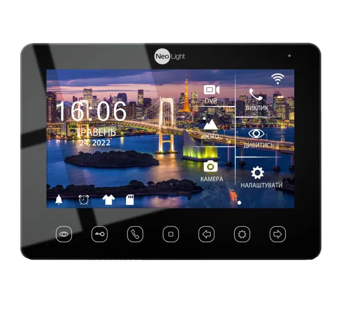 OMEGA+ HD WF Black Відеодомофон NeoLight