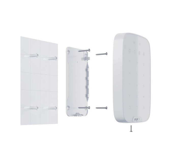 Клавіатура Ajax Keypad Plus біла