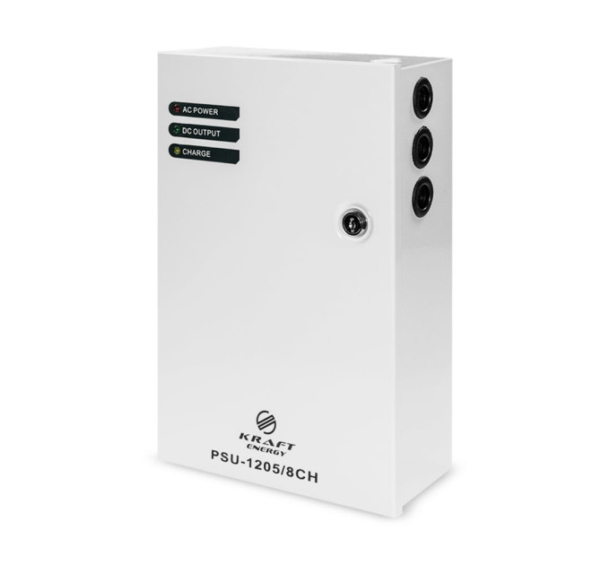 Джерело безперебійного живлення Kraft PSU-1205/8CH Джерело безперебійного живлення Kraft PSU-1205/8CH