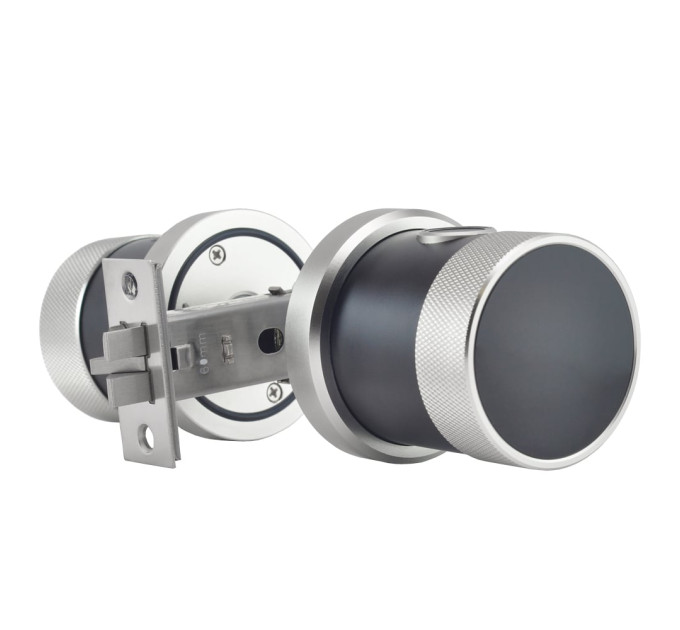 Замок біометричний автономний Trinix TRL-5106BTF Silver з Bluetooth, зчитувачем відбитків пальців і карт Mifare