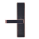 Замок биометрический автономный Trinix TRL-5109BTF Red Bronze Right с Bluetooth, считывателем отпечатков пальцев и карт Mifare