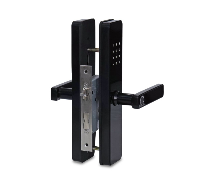Замок биометрический автономный Trinix TRL-5303BTF Black с Bluetooth, считывателем отпечатков пальцев и карт Mifare