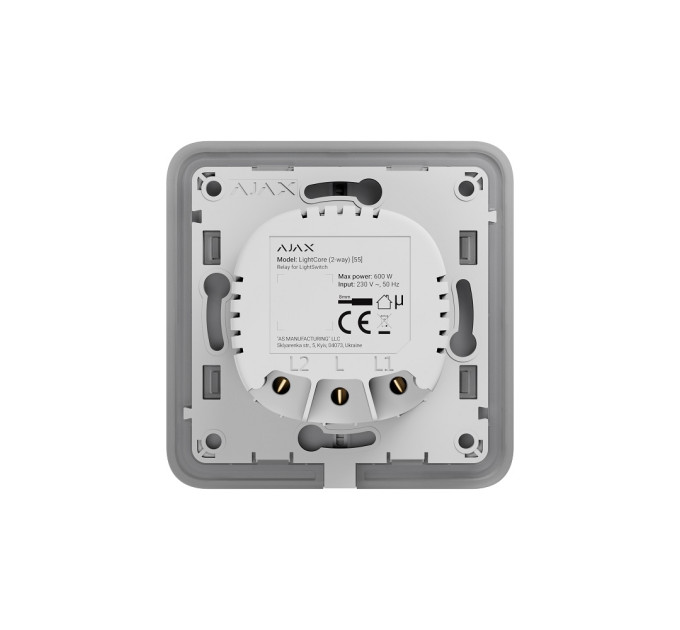 Умный проходной выключатель Ajax LightSwitch 2-way белый