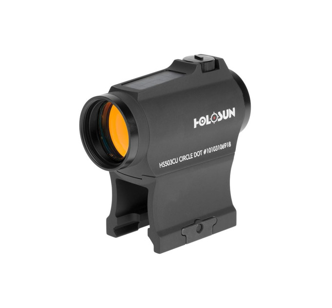 Коліматорний приціл Holosun HS503CU 2MOA/65MOA red dot мультиприцільна сітка, із сонячною батареєю