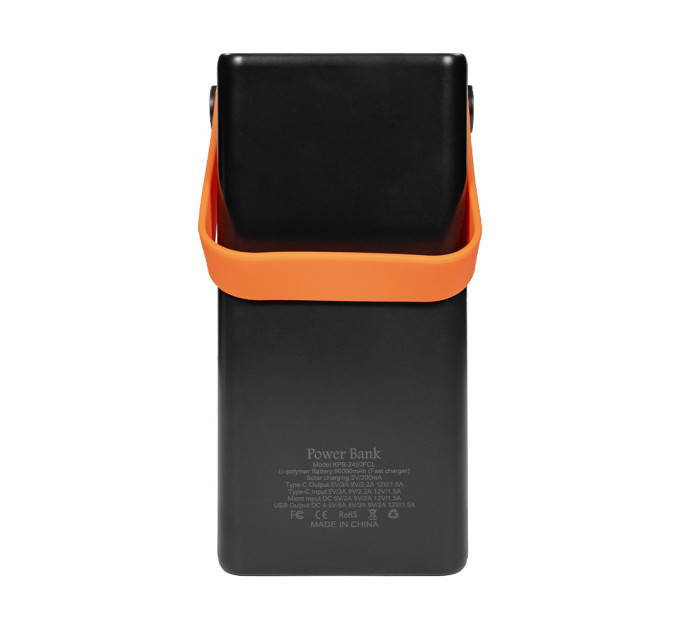 Повербанк 70000mAh Power Bank Kraft KPB-2470FCL Black 22.5W QC3.0 LED-фонарь