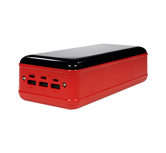 Повербанк 50000mAh Power Bank Kraft KPB-1650L Red 2 світлодіоди