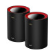 Маршрутизатор WiFi Mesh-система WiFi 6 2.5G Cudy M3000 Black (3-Pack) 3 штуки дводіапазонні AX3000