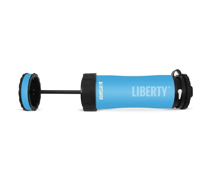 Портативна пляшка для очищення води LifeSaver Liberty Blue 0.4l
