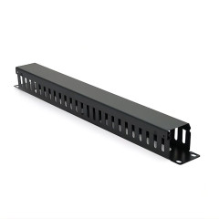 Кабельный органайзер с крышкой PiPo 19" 1U/24Port металл Q70